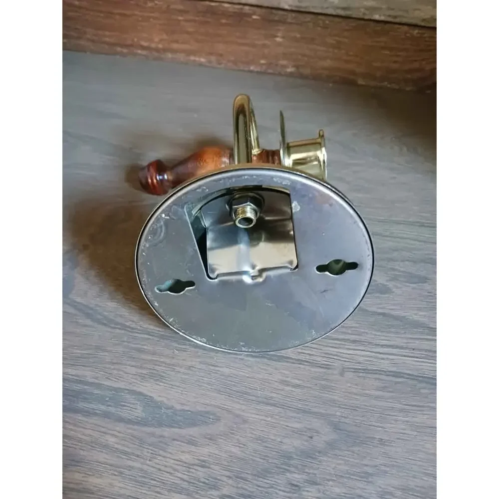 Vintage Homco Home interior wood gold wall sconce candle holder